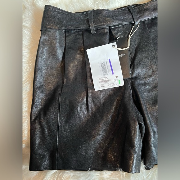Saint Laurent Leather Bermuda Shorts – Black – EU 40 – NWT - Picture 11 of 11